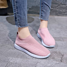 Breathable Mesh Platform Sneakers Women Slip on Soft Ladies Casual Running Shoes Woman Knit Sock Shoes Flats 35-43 2024 - buy cheap