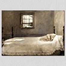 Modern Wall Art Master Bedroom By Andrew Wyeth Handmade Oil Painting On Canvas Black And White Home Decor High Quality 2024 - buy cheap