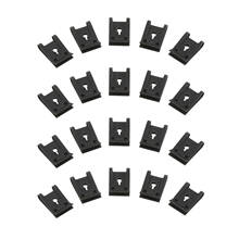 Yetaha 20Pcs Auto Fastener Clip Car Engine Fender Bumper Guard M4 U Type Screw Base Clips Nut Mounting Fastener Clamp 2024 - buy cheap