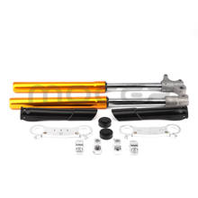 Forquilha dianteira amortecedora e suspensão invertida, conjunto para 47cc 49cc dois tempos mini off-road peças de modificação 6 cores 2024 - compre barato