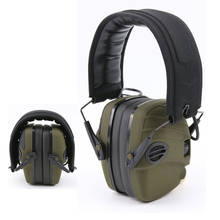 Headset tático eletrônico, antirruído, caça ao ar livre, manuseio de chão, equipamento protetor 2024 - compre barato