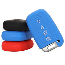 Bilchave 4 botões para kia soul sportage, capa de silicone para substituição de chave remota 2024 - compre barato