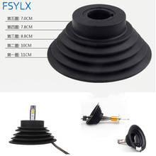 FSYLX 2pcs LED HID Xenon Headlight Kit Car Dustproof Dust Seal Cover For Car Motorcycel Light lamp H1 H3 H4 H7 H11 H13 9004 9005 2024 - buy cheap