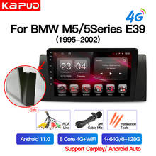 Kapud Android 10.0 Car Multimedia Player 9" Inch Navigation For Bmw 5 Serie E39 M5 Auto1998-2003 Radio Stereo BT GPS Wifi DSP 2024 - buy cheap