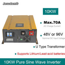 Inversor monofásico de 10kW, transformador tipo U integrado de salida de 220V, combinado con cargador de CA y onda sinusoidal pura UPS, 20KW 2024 - compra barato
