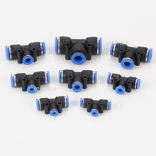 PQB Tee Pneumatic Quick Fittings Connector 4mm 6mm 8mm 10mm 12mm 16mm Change Diameter Joint Quick Couplings Air Compressor 2024 - buy cheap