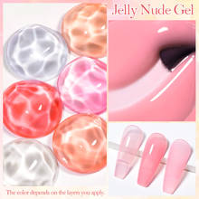 MEET ACROSS Jelly Glass Gel Nail Polish 8ml UV LED Gel Varnish Summer Translucent  Color  Nail Gel Soak off Gel Polish Nail Art 2024 - buy cheap