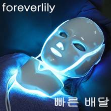 Air Bag-7 Colors Light LED Facial Mask With Neck Skin Rejuvenation Face Care Treatment Beauty Anti Acne Therapy Whitening 2024 - купить недорого