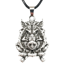 Nostalgia Viking Jewelry Wolf Amulet Talisman Animal Pendants Necklaces For Women Men Wicca Pagan Accessories 2024 - buy cheap