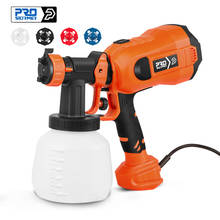 600W Electric Spray Gun 4 Nozzle Sizes 1000ml HVLP Household Paint Sprayer Flow Control Airbrush Easy Spraying by PROSTORMER 2024 - купить недорого