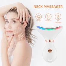 NOBOX-Remove Double Chin Device LED Photon Heating Therapy Anti-Wrinkle Neck Care Tool Vibration Skin Lifting Tighten Massager 2024 - buy cheap