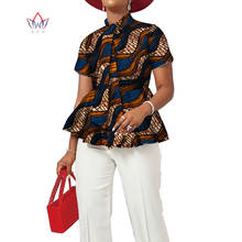 Camisas estampadas tradicionais africanas, camisetas para mulheres, verão, top dash, blusa feminina, estilo casual maxi wy9103 2024 - compre barato