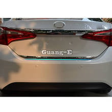 For Toyota Corolla Altis 2014 2015 2016 Car Stick Stainless Steel Body Cover Rear Door Tailgate Frame Plate Trim Lamp Trunk 1pcs 2024 - buy cheap