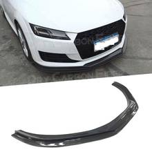 Aerofólio de fibra de carbono para proteção do queixo, spoiler frontal para audi tt tts ttrs 2003-2012 bt 2024 - compre barato