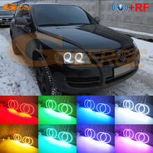 Для Volkswagen VW Touareg 7L 2003 2004 2005 2006 2007 2008 2009 2010 RF remote Bluetooth APP многоцветный RGB комплект светодиодов «глаза ангела» 2024 - купить недорого