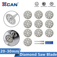 XCAN Diamond Saw Blade 20mm 22mm 25mm 30mm With Mandrel for Dremel Rotary Tools Mini Diamond Cutting Disc 2024 - buy cheap