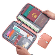 Hot Travel Wallet Family Passport Holder Creative Waterproof Document Case Organizer Travel Accessories Document Bag Cardholder 2024 - buy cheap