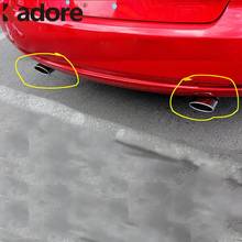 Silenciador de tubo de escape para coche Mazda, punta de acero inoxidable, embellecedor trasero, accesorios exteriores, 6 M6, 2003-2006, 2007, 2008, 2009, 2010 2024 - compra barato