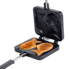 Moldes para taiyaki, 2 moldes em forma de peixe, forma de waffle, antiaderente, bolo, confeitaria, utensílio para cozinha em casa, sobremesa, prato de cozinha diy 2024 - compre barato