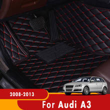 Tapetes para audi a3 2013 2012 2011 2010 2009 2008 tapetes do carro auto interior acessórios peças capas personalizadas estilo 2024 - compre barato