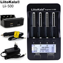 2022 Liitokala lii500 LCD 3.7V/1.2V AA/AAA 18650/26650/16340/14500/10440/18500 Battery Charger with Screen+12V 2A Adapter 2024 - buy cheap