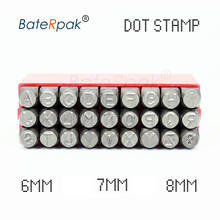 6/7/8mm A-Z Dotted steel seal,BateRpak car chassis Steel word punch stamp/matrix do stamp letters,27pcs/box 2024 - buy cheap