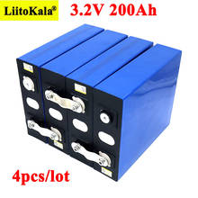 Liitokala-batería de litio LiFePO4, 3,2 V, 200Ah, 3,2 v, 3C, fosfato de hierro, 12V, 24V, inversor, vehículo RV, 4 Uds. 2024 - compra barato