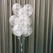 10 шт./лот 12-дюймовые толстые прозрачные латексные воздушные шары, прозрачные воздушные шары, романтичное украшение для свадебной вечеринки, дня рождения, надувные воздушные шары 2024 - купить недорого