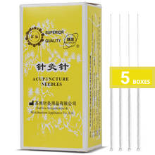 New arrival Disposable Sterile Acupuncture Needles 1000 Traditional acupuncture long  needle Silver handle High Quality 2024 - buy cheap