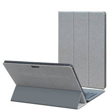 Capa de proteção para tablet para microsoft surface pro 7/6/5/4/go/go 2, ângulo de múltiplos visões, compatível com teclado tipo 2024 - compre barato
