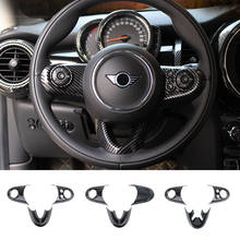 Cubierta de volante de coche, pegatina de fibra de carbono para Mini Cooper One S JCW Clubman F54 F55 F56 F60 Countryman, accesorios 2024 - compra barato