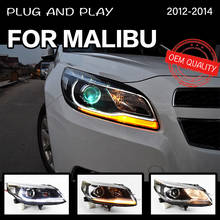 Faros delanteros para Malibu 2012-2016, luces LED DRL Hella 5, lentes de Xenón Hid H7 Malibu, accesorios para coche 2024 - compra barato