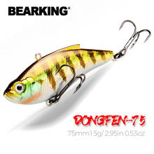 BEARKING-Señuelos de Pesca, cebo de vibración para pesca en hielo, accesorios de pesca Artificial, 75mm15g 2024 - compra barato