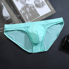 Men's Underwear Briefs Sexy Panties male Mens Bikini Super Soft Brief Ice Silk Penis Pouch Mens Sexy Underwear Jockstrap Panties 2024 - buy cheap