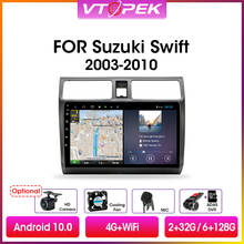 Vtopek-rádio multimídia automotivo, android 10.0, wi-fi, rds, 2 din, navegação gps, para suzuki swift 2005-2016 2024 - compre barato