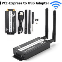 Pci-e pci-express para adaptador usb com slot para cartão sim para módulo wwan/lte para 2g gsm/gprs/cdma, lan sem fio, wan sem fio 2024 - compre barato