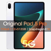 Global Version Original Pad 5 Pro Tablet Snapdragon 870 11 inch 12GB 512GB android tablet 5G Network tablet Pc 8800mAh 2024 - compre barato