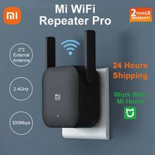 Wi-Fi ретранслятор Xiaomi Mijia Pro 300M Mi, усилитель сети, расширитель, маршрутизатор, усилитель мощности, роутер, 2 антенны для маршрутизатора Wi-Fi Home 2024 - купить недорого