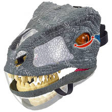 Jurassic World Dinosaurs DIY Velociraptor Blue Mask Toy Tyrannosaurus Rex Cosplay Dinosaur Masks for Halloween Birthday Gift 2024 - buy cheap