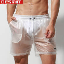 DESMIIT Swimming Shorts For Men Swim Trunks Sexy Transparent Swimwear Waterproof Beach Pants Bermuda Surf Bathing Suit Men Brief 2024 - buy cheap