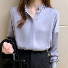 Blouse Women Long Sleeve V-Neck Office Blouse Shirt Chiffon Blouse Tops Women Blusas Mujer De Moda 2021 Women Clothing D951 2024 - buy cheap