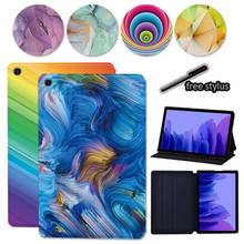 For Samsung Galaxy Tab A7 10.4 2020 T500/T505 Flip Tablet Stand Cover Case Watercolor Series Shockproof Folio Protective Shell 2024 - buy cheap