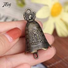 Antique Bell Chinese Mini Sculpture Pray Guanyin Buddha Bell Shui Feng Bell 2024 - buy cheap