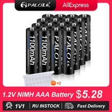 PALO 4-16Pcs 1100mAh AAA Rechargeable Battery 1.2V Ni-MH AAA Battery Rechargeable 3A Batteries Battery Rechargeable aaa Battery 2024 - buy cheap