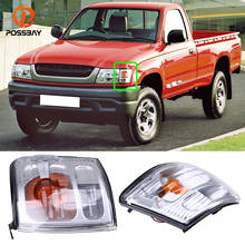 POSSBAY-luces de esquina de coche, luces indicadoras laterales, lente transparente, bulbos de ámbar, 12V, para Toyota Hilux 2001-2005 Facelift 2024 - compra barato