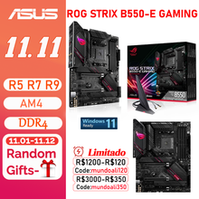 ASUS ROG Strix B550-E игровой AM4 3rd Gen Ryzen игровой материнской платы DDR4 PCIe 4,0, NVIDIA SLI Wi-Fi 6 шт. B550 игровая материнская плата-Mãe AM4 2024 - купить недорого