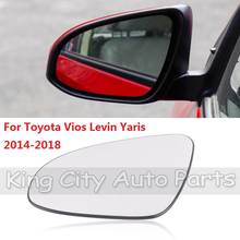 Capqx-espelho retrovisor para toyota vios levin yaris 2014 2015 2016 20017 2018., retrovisor automotivo com aquecimento e não incluso. 2024 - compre barato