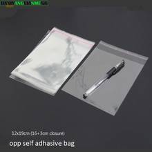 200pcs/lot Clear Resealable BOPP/Poly/ Cellophane Bag 12x16+3cm Transparent OPP gift  Plastic packaging bags Self Adhesive Seal 2024 - buy cheap