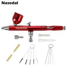 Airbrush Tool Dual Action Gravity Feed 0.3mm Nozzle Spray Gun Cake Decorating Brushes For Nail Manicure With Wrench Straw 2024 - buy cheap