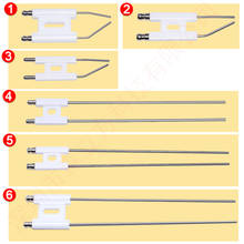 H type burner sparking plug,Double Rod Ceramic Spark Ignition Electrode,Burning Machine Fuel Oil Gas Stove,Ceramic firing needle 2024 - buy cheap